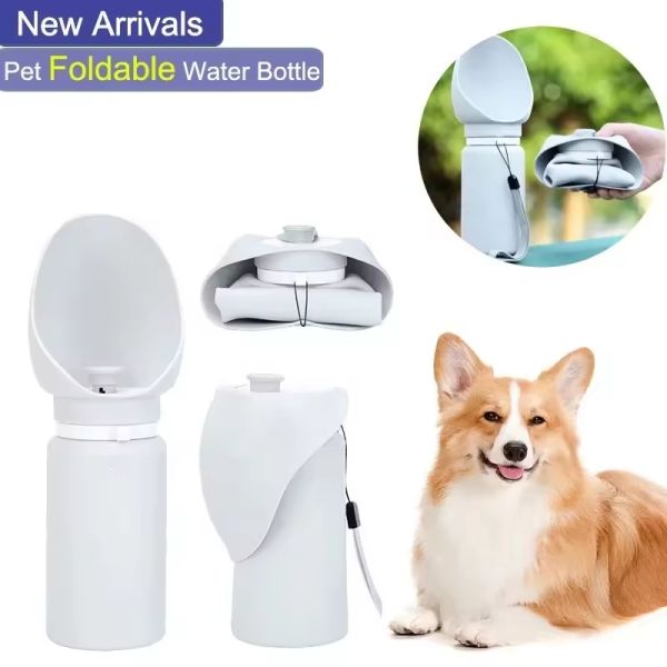 550ml Outdoor Pet Feeding Bottle Folding Portable Dog Water Bottles