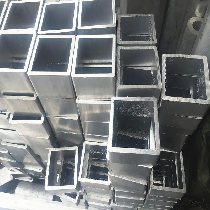 ASTM 6063 T5 Алюминиевая труба 100 * 50 4 мм толщина стенки прямоугольная трубка из сплава анодирование