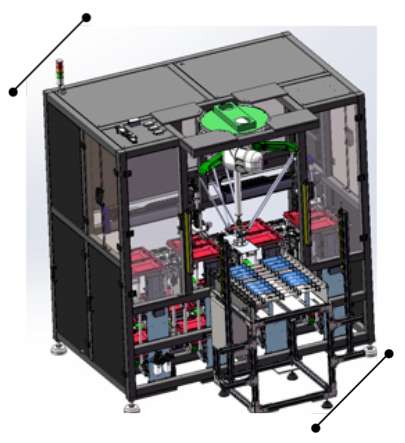 Precision Positioning Delta Robot with Hygienic Design for Pharmaceutical Pick-and-Place Applications