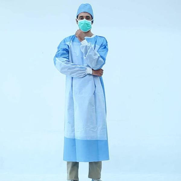 High Protective SMS Disposable Surgical Gown With ISO CE FDA Certificate