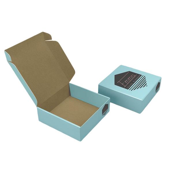 Small Durable Apparel Packaging Boxes Corrugated Cardboard Square Shipping Box