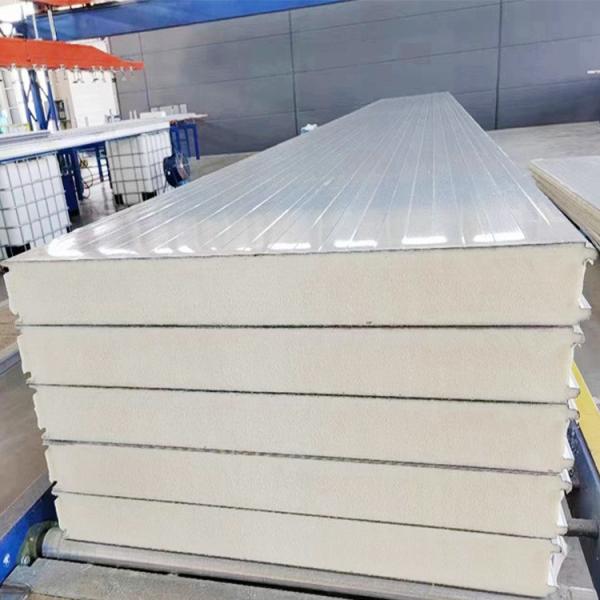 Polyurethane PU Sandwich Wall Panel Roof PPGI Sandwich Panels For Industrial Buildings