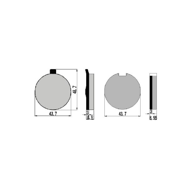 SUZUKI GP 125 Motorcycle Brake Pads Less Metallic Material Without Noise