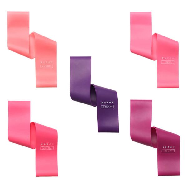 Круглая резинка тренировки спортзала фитнеса тренировки, Унисекс диапазоны сопротивления Пилатес