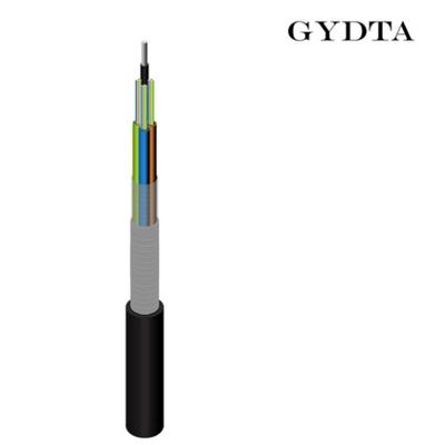 PE Sheath Stranded Layer Armored Ribbon Fiber Cable GYDTA 24 Core -384 Core