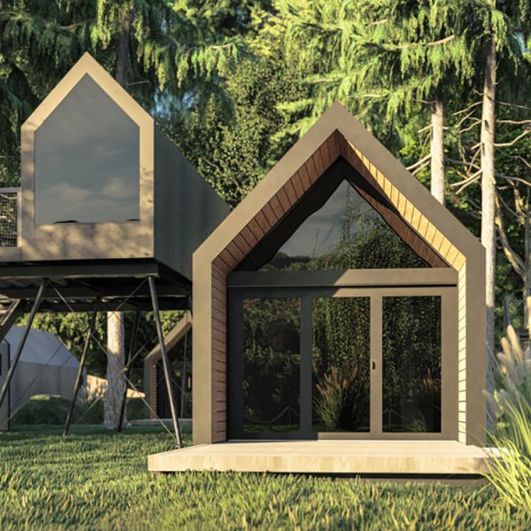 Foshan Factory Direct Portable Homes Garden House Light Steel Prefab Villa
