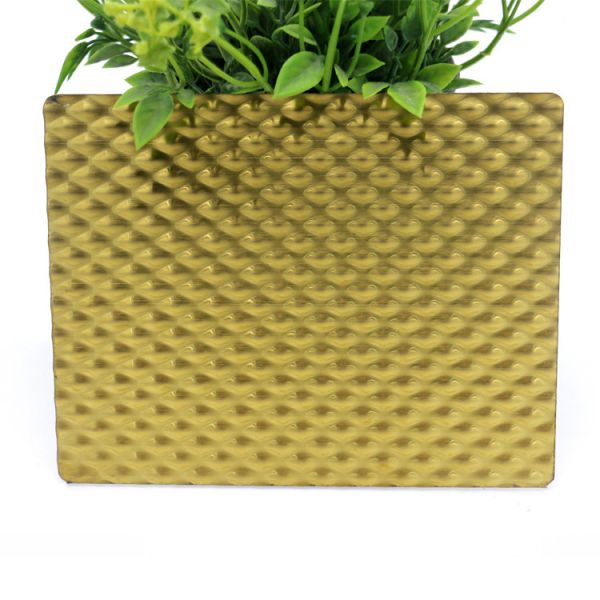 Decorative Embossed Stainless Steel Sheet ISO9001 316l For Subway Cars