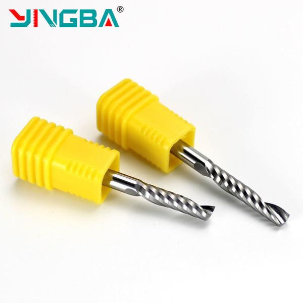 Jinan HardBar CNC cutting tools acrylic single flute milling cutter  4*17*45 solid carbide for Acrylic and PVC