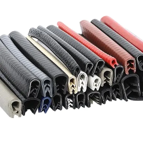 Rubber U-Shaped Edge Protection Trim Sealing Strip with Steel Bone for Cars Cabinets Machinery