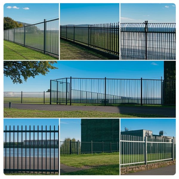Galvanized Steel Wall Fence Modern Security Railing Indoor Outdoor