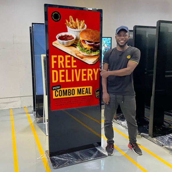 Business Floor Standing Digital Signage LCD Touch Screen Kiosk Advertising Display