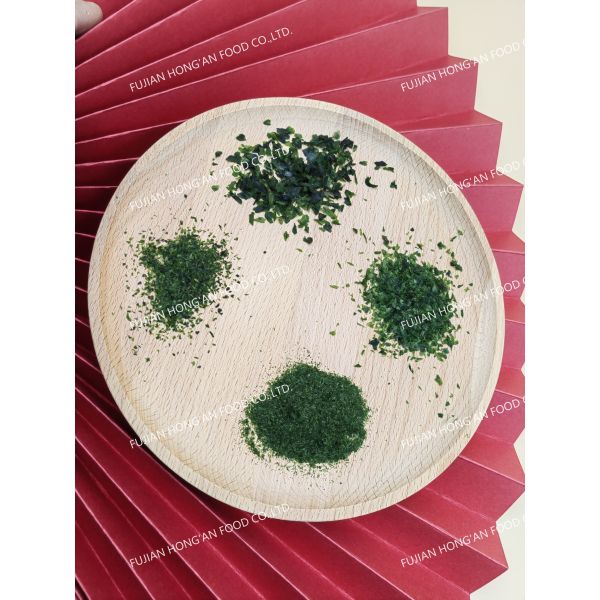 Customizable Dried Sea Lettuce Umami Taste , Green Laver Seaweed Thin Sheets