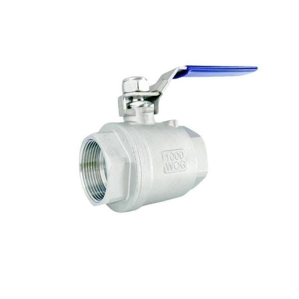 Vente rapide en acier inoxydable 2pcs soupape à bille filetée femme avec norme ISO9001