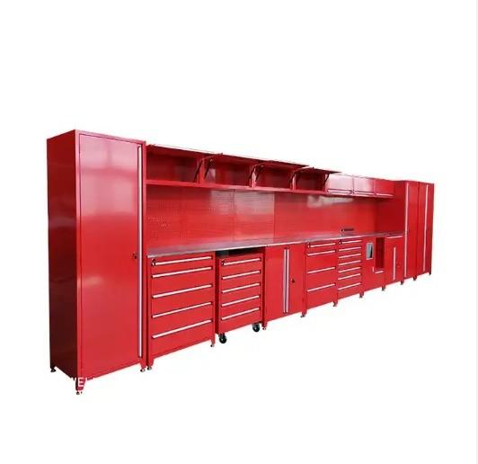 Workshop Garage Storage Cabinets with Doors and Shelves D600mm Heavy Duty Rolling Tool Box