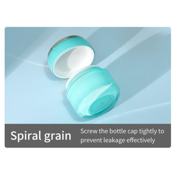 Material del cuello Vidrio de loción acrílico de doble pared Contenedor con tapa redonda para crema facial y crema para ojos