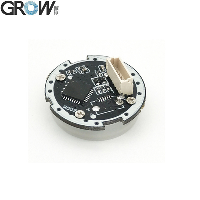 GROW R502-A RGB LED Control Малый тонкий круговой DC3.3V SH1.0-6pin Капацитивный датчик отпечатков пальцев