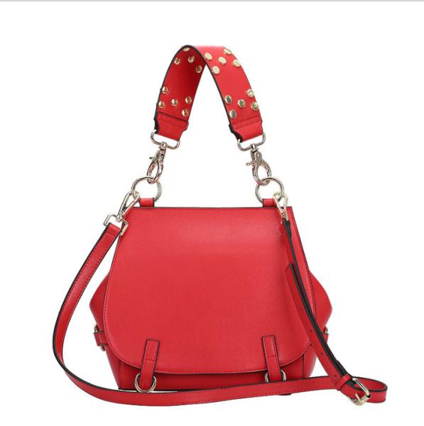 Pure Leather Rivets Bags for Women Fashion Designer Handbags