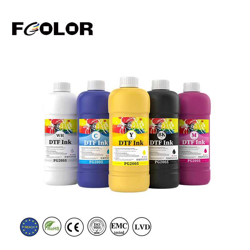 FCOLOR Premium 1000ML DTF Ink Inkjet White Ink Transfer Film Ink Dtf for L1800 Dx5 4720 I3200 XP600 8550 Film Printer Transfer