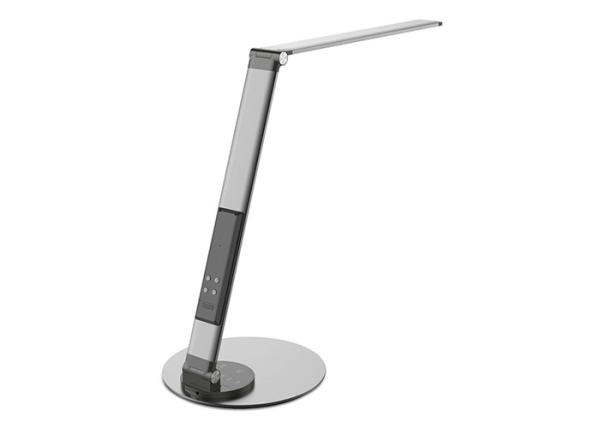Ultra Bright Wireless LED Table Lamp With Time Date Day Temperature Alarm Clock Display