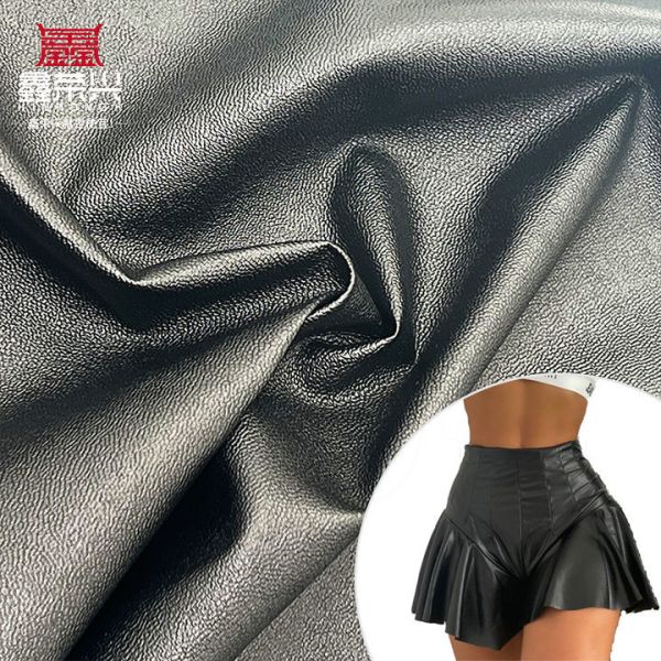 PVC peau d'agneau Grain Faux cuir étirer Nocturne étanche