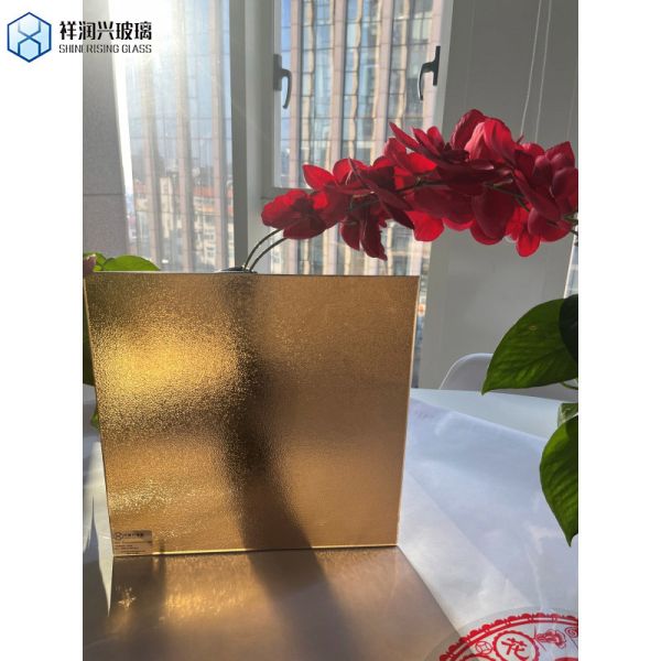 Bamboo Rolled Glass for Single Glass Wired/Decorative/Bathroom Glass in Bamboo Design