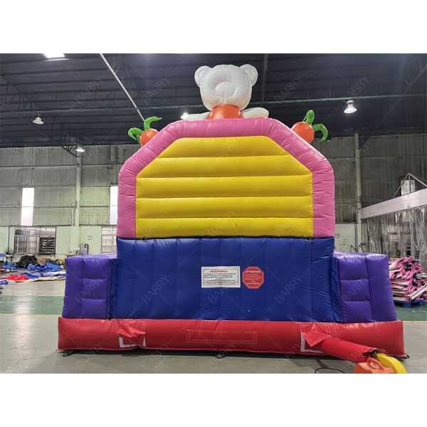 Zoo Animal Serious Bear Rabbit Small Kids Bouncy Castle Theme Park Fun City For Children