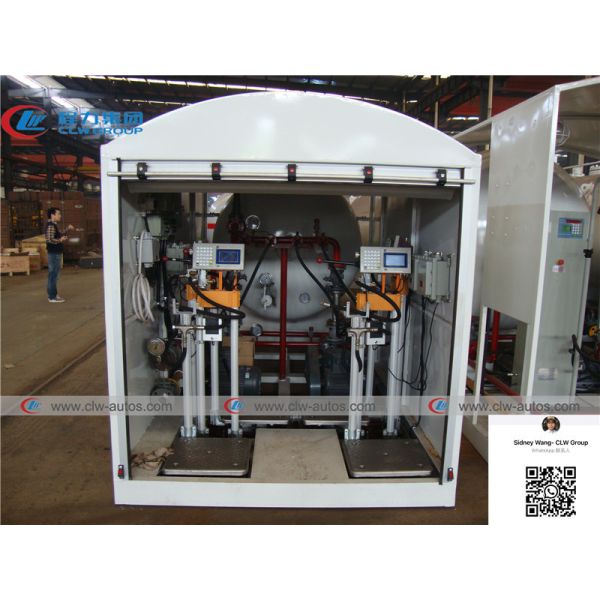 10000 литров 5 LPG тонн станции скида с танком стали углерода Q345R