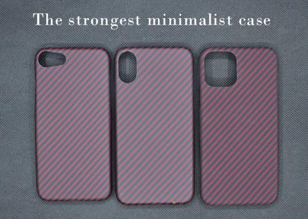 Paper Thin Matte Aramid Fiber Phone Case For iPhone SE
