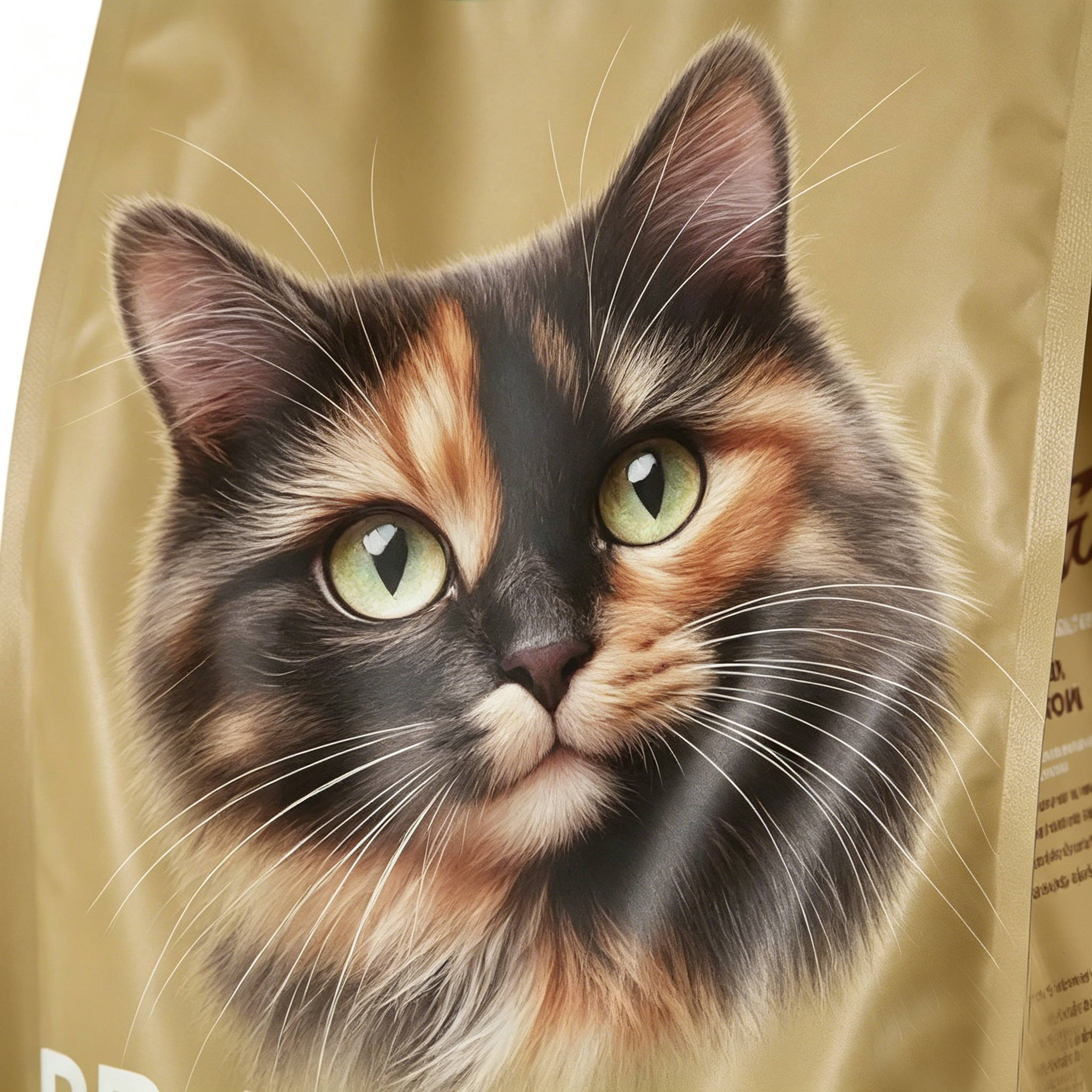 Wholesale 2kg Large Capacity Cat Food Eight Side Seal Bag | Matte Color Block Flat Bottom Zipper Pouch With Custom Cat Breed Image Printing