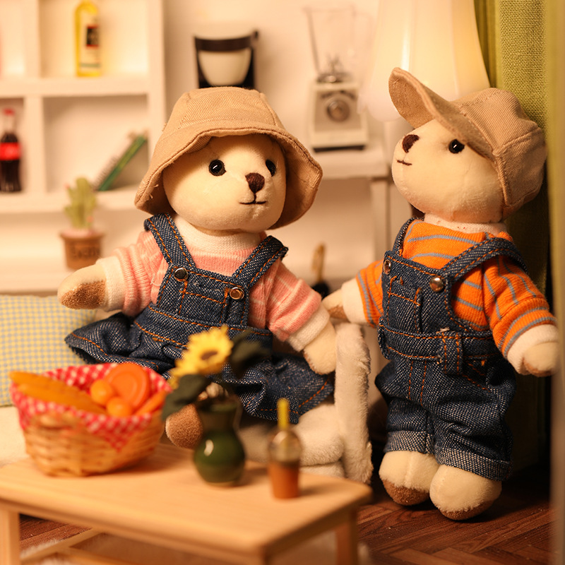 customizable 12cm Bear Doll Clothing SQ-01 Cotton Material Unisex