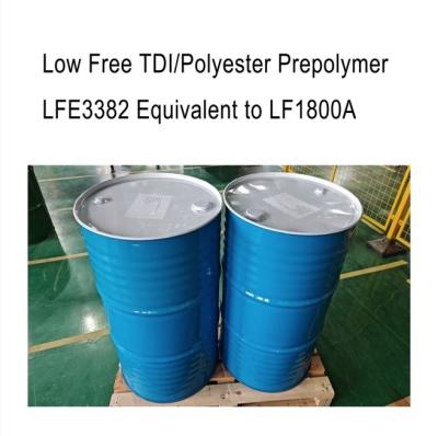 Solid Appearance Low Free TDI / Polyester Prepolymer LFE3382 Equivalent To LF1800A 83 ± 2 Shore A Hardness
