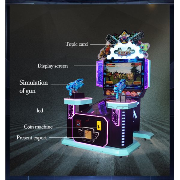Coin Op Shooting Arcade Machines 220V CE Certificated