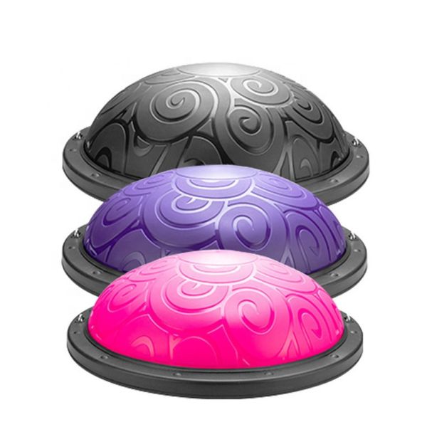 Gym fitness high quality PVC Exercise 58cm diameter Stability Half Pilates Balance Yoga Ball