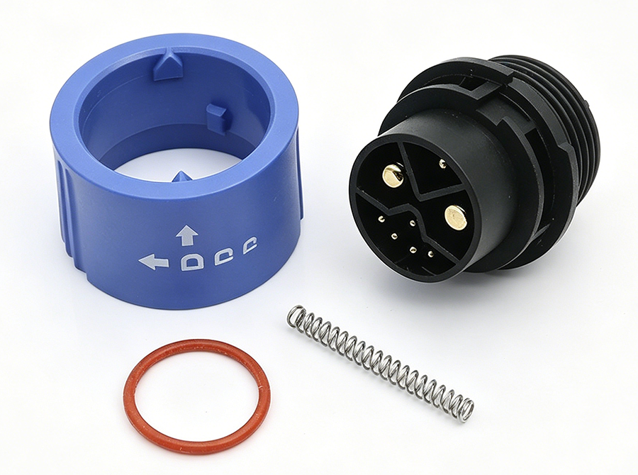 E-motorcycle Solution M23 Series 30A Heavy Duty Waterproof Circular Connector For High Power Equipment