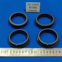Anéis de selo mecânico de carburo de silício negro com força e resistência à corrosão.
