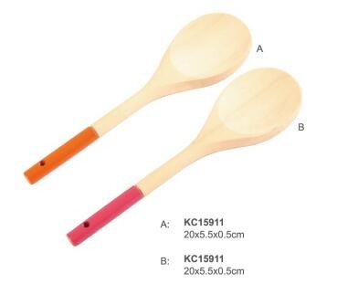 Wholesale wooden kitchen utensils,cooking spoon with long handle