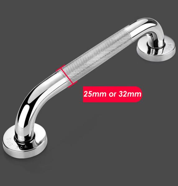 Anti Slip SUS304 Stainless Steel Grab Bar For Elderly Injury Senior Assist OEM