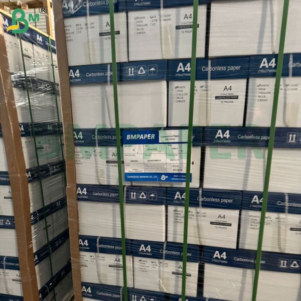 60gsm 70gsm 80gsm 8.5 Papel autocopiativo blanco, rosa y de color de 60 g/m², 70 g/m², 80 g/m², 8,5