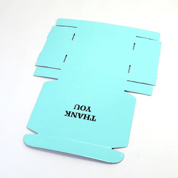 Logotipo personalizado de tres capas endurecido reciclable azul corrugado caja de correo de suscripción cajas