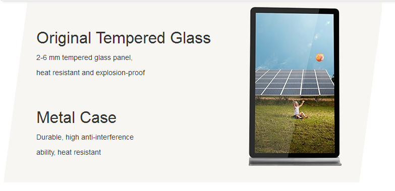 WIFI PC Supermarket Digital Information Display , Nano Foil Touch Screen Display Stand