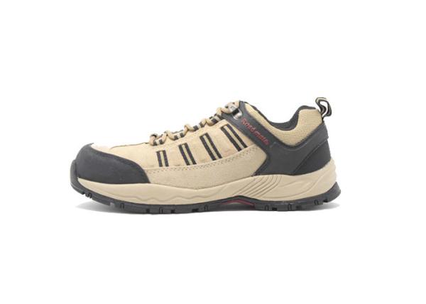 S1P Suede Leather Upper Steel Toe Athletic Work Shoes Oil Resistance For Women Yellow