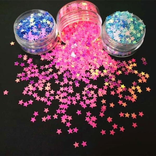 1kg Magic Star Sequins Glitter Polyester Ideal for Ramadan Graduation School Valentine's Day Diwali Father's Day Decorations