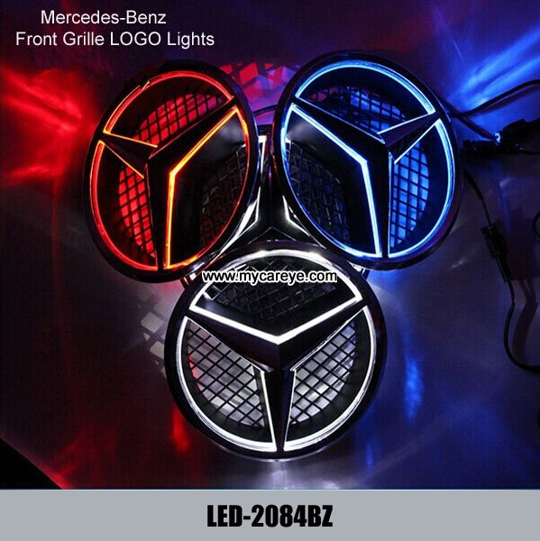 Mercedes-Benz E260L E300L E320L 400L Car Front Hood Bonnet Emblem Badge LED Light