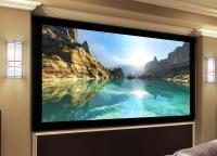 La pantalla por encargo del marco fijo/curvó el soporte de la pared de la pantalla de proyección