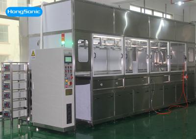 Multi Stage Industrial Ultrasonic Cleaner Fully Automated For Electronics Part