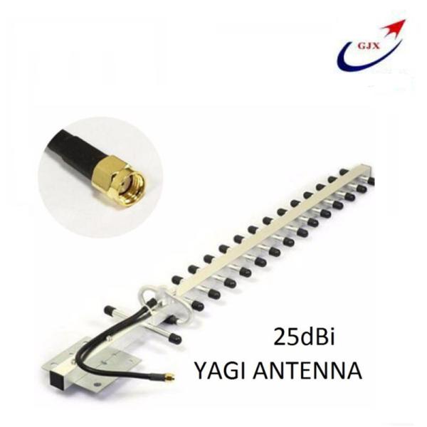 25dbi Yagi 4G LTE Antenna RP SMA Male Directional Cell Phone Signal Booster Amplifier Modem RG58 5 Feet Cable