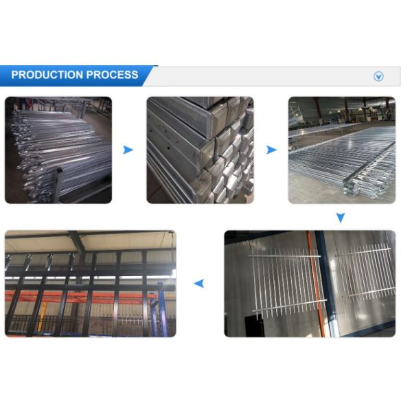 Steel Wrought Iron Metal Decorative Fence Panels 1.8m High Security