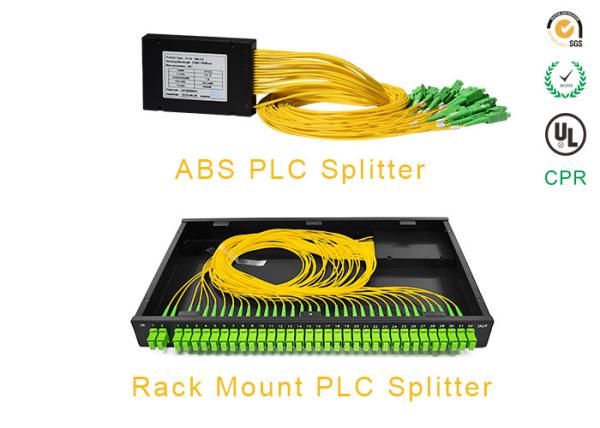 1x16 ABS PLC splitter with SC APC connector Optical Fiber Splitter ABS box