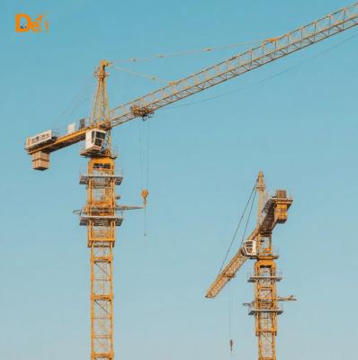 Old XCMG 6515-10 Building Site Tower Crane 10000Kg Load Independent Height 60m