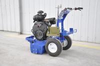 Puissant moteur à essence à refroidissement par air 35P PCD Machine de décapage de marquage routier à tête de meulage avec aspiration